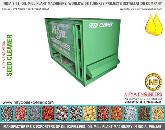 Seed Cleaner Manufacturers Exporters in India Punjab +91-9872611911, +91-7986607668, +91-9815022911 https://www.nityaoilexpeller.com